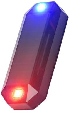 Alarma simulada Solar simulada – Luz LED Intermitente para Motocicleta, Dispositivo antirrobo | Luces de Alarma de Ciclismo alimentadas por energía Solar, de Alarma para Coches,
