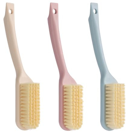 HDGSAFD 3 Pièces Brusser À Chaussures De Longue Poignée, Outils De Nettoyage De Chaussures, Accessoires De Soins De Chaussures, Brosse De Nettoyage Multifonction, Brosse De Nettoyage Durable.