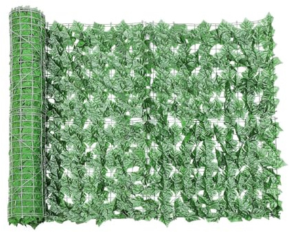 M.J COMFY-LIFE 6M Artificial Hedge Fake Ivy Leaf Garden Fence Privacy Screening Wall Panel