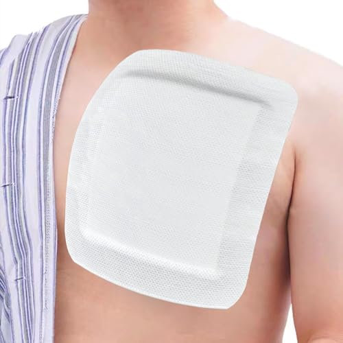 Apósitos adhesivos extragrandes, absorbentes y transpirables, envueltos individualmente para el cuidado de heridas postoperatorias, quemaduras, cortes, pastas (25 x 25 cm, 6 unidades)