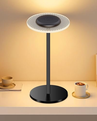 Lámpara de mesita de noche LED táctil regulable recargable USB, lámpara de escritorio RGB y luz cálida, lámpara nocturna inalámbrica para dormitorio, lámpara de camping IP54 impermeable, Fiestas