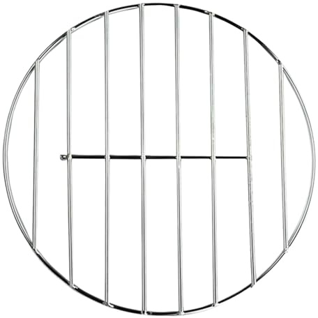 Grille de cuisson pour barbecue – Filet rond haute performance en acier inoxydable | Idéal pour cuire à la vapeur, rôtir ou fumer de la viande, du poulet, du poisson ou des casseroles rondes et des