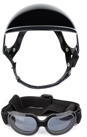 Verstellbare Haustierbrille, Welpenhelme, Schattierungen, Hundehut für Skateboarden, Sicherheit, Fotografie, verstellbare Helme, ABS, M