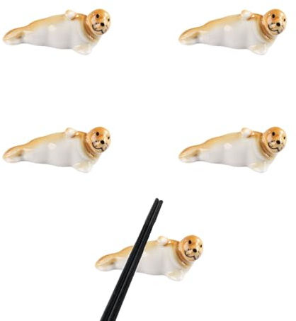 Onxyrbyte Chopstick Rest,Cute Chopstick Rest,Ceramic Chopsticks Holder,Portable Japanese Style Chopsticks Holder,Knife Rests For The Table,Easy To Clean,For Forks,Spoons