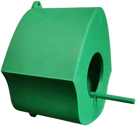 Vogelfutterstation für den Außenbereich, hängende Futterstation, 15 x 13 x 17 cm, Sitzstange mit robuster Konstruktion, Vogelfutterstation, einfaches Schaukel-Design, Futterstation mit charmantem Stil