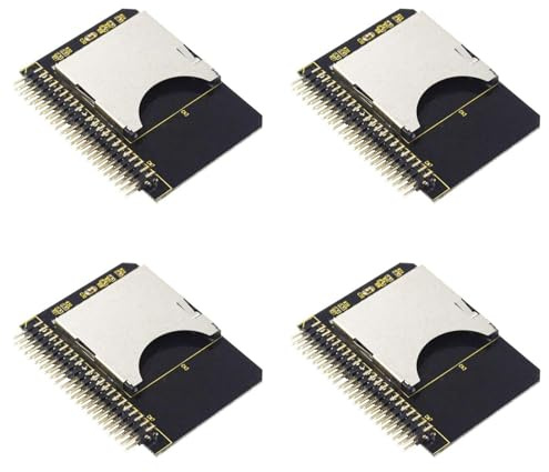 Deechate 4X Adattatore SD IDE da SD A 2,5 Scheda Adattatore IDE 44 Pin Convertitore 44 Pin Convertitore Scheda di Memoria SDHC/SDXC/MMC per PC Laptop