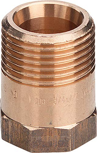 'Viega 3243 – Niple Fitting 3243 3/4 x 1/2 Bronze