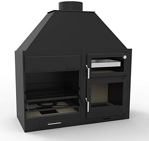 FM Barbacoa Carbón Madera Fusion 140 con Horno