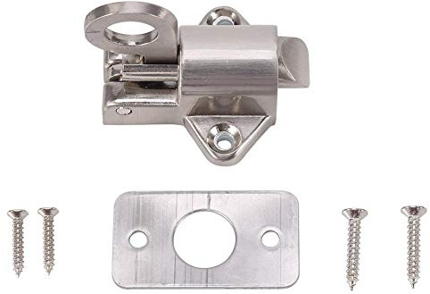 Broco Verrou de fenêtre, Serrure de porte de fenêtre en aluminium verrou de porte de rebond de ressort d'anneau de rebond alliage de zinc de sécurité tirez l'anneau ressort de porte boulon de porte