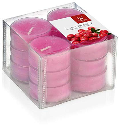 INNA-Glas Set di 12 lumini profumati/Candela profumata Astrid, Fucsia, 1,6cm, Ø3,7cm, 4h - Candela di Cera/Candela Decorativa