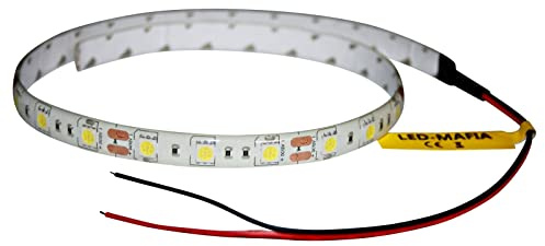 LED Streifen 24V - 30 50 60cm 1m 2m 3m - weiß blau rot grün - Kabel Beleuchtung Stripe 5050 (weiß, 0,5m - m/15,98€)