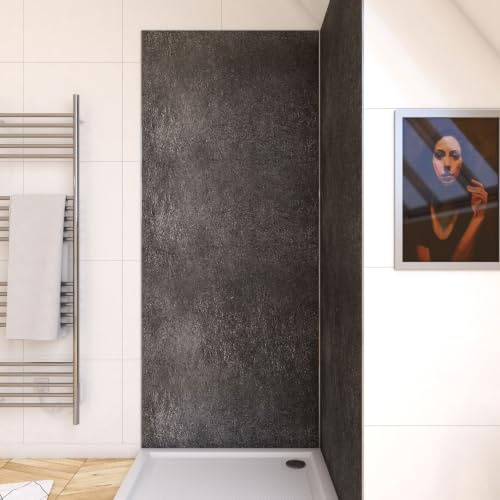 Panneau mural de douche finition Pierre en composite pierre et resine - 90 x 210 cm