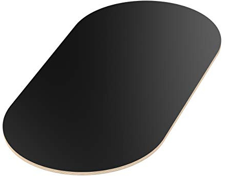 AUPROTEC Tischplatte 18mm schwarz 500 mm x 200 mm ovale Multiplexplatte melaminbeschichtet von 40cm-200cm auswählbar Birken-Sperrholzplatten Massiv Holz Industriequalität Auswahl: 50x20 cm