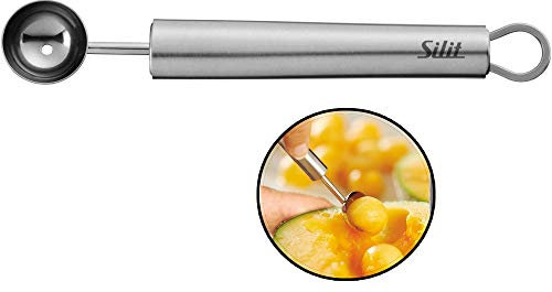 Silit Classic Line Kugelausstecher 16 cm, Melonenausstecher Kugeln, Edelstahl poliert, Melonenlöffel, Aushöhllöffel, spülmaschinengeeignet