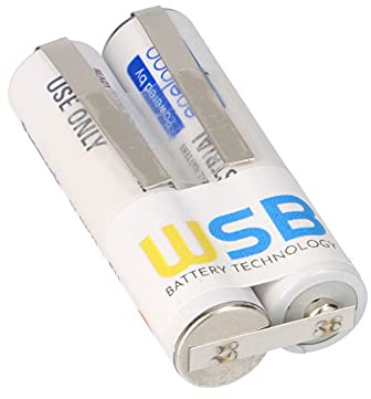 Akkupack Passend Rasierer BT9290 Akku 2,4 Volt 800mAh AAA 44,5 X 21x10,5mm Mit Lötfahnen 2mm - Akku Batterie Ersatzakku 2 - Langlebig - Wartungsfrei