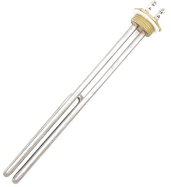 YZ-LIANG whirlpool Dryer Parts DN25 380v Tubular Water Heater Immersion Heating Element 1KW/2KW/3KW/4KW (Color : Without locknut, Wattage : 2KW 220mm)
