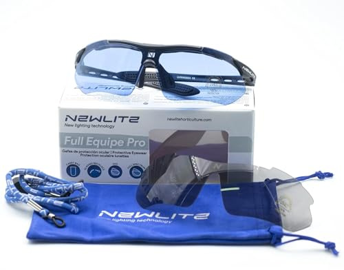 Newlite Lunettes de protection de rayonnement Pro pour la culture intérieure (Indoor) HPS, sodium et lentille LED Full Spectrum