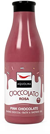 Aquolina Duschgel Rosa Schokolade. Cremiges, leichtes Schaumbad, das schnell aufgenommen wird - 500 ml