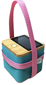Zaunkoenigdesign Tigerbox Touch Tasche, Bumper, Gurtband mit Namensfeld in vielen Farben (rosa)