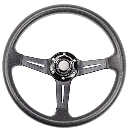 Auto Lenkradbezug Auto Sportlenkrad Modifiziertes Rennlenkrad 14 Zoll 350 Mm Aluminium Bewegliches Ruder Universal Für Golf 4 Auto Lenkradtaste Schalterrahmen (Farbe : 1 UK)