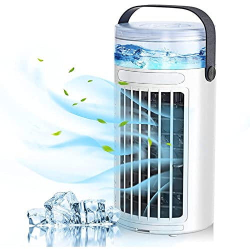 Aire Acondicionado Coche - Enfriador De Aire 4 En 1 Purificador De Aire - Utilice Solo Agua Limpia Purificador Aire, para El Hogar Y La Oficina
