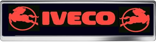 LED Schild kompatibel mit IVECO lasergraviertes, beleuchtetes und edles Leuchtschild als Truck-Accessoire aus hochwertigem Acrylglas