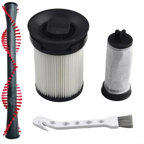 Ersatz-Zubehör-Set für Miele für Triflex HX1 Cat & Dog Staubsauger, Ersatzteile, 1 Rollenbürste, 2 Filter, 1 Reinigungsbürste
