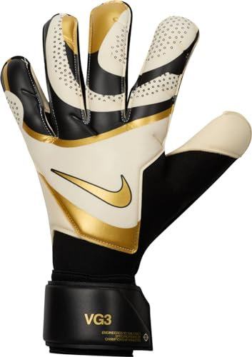 Nike Unisex Torwarthandschuhe Nk Gk Vg3 - Ho23, Black/White/MTLC Gold Coin, FB2999-011, 8