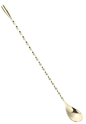 Ciieeo Stainless Steel Long Handle Bar Spoon Ice Spoon for Cocktail Mixing for Bar Beverage Stirring