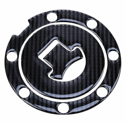 ZOKJSW Tankdeckel Aufkleber, Stickers, Auto, Kohlefaser Motorrad Tankdeckel Pad Abdeckung Aufkleber Ersatz, für Tankaufkleber Motorrad tankdeckel