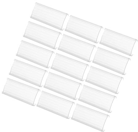 Operitacx 20stücke Transparente Etikettenhalter Aus Pvc-material Leicht Und Praktisch Für Preisauszeichnung Im Supermarkt Obstladen Oder Laden Wiederverwendbar Stabil Und Einfach Zu Bedienen