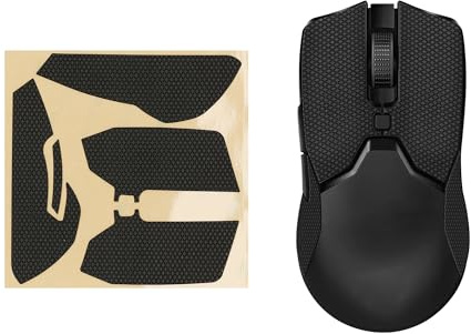 kwmobile Mouse Grip Tape for Razer Viper Mini Grip Tape - Non-Slip Faux Leather - Black