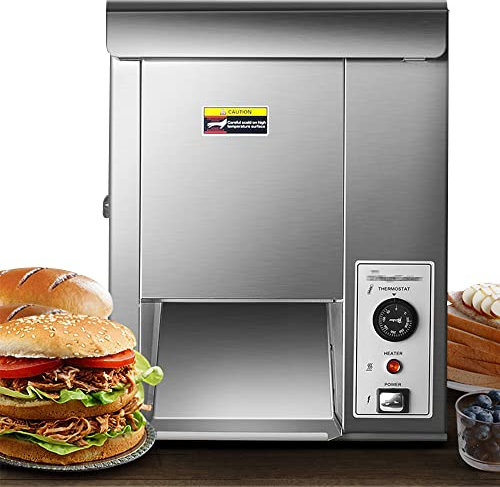 XNZJHPP Macchina per Hamburger alla griglia Verticale Commerciale, tostapane Automatico illimitato a Catena, Macchina per Hamburger alla griglia Multifunzionale per ristoranti Fast Food