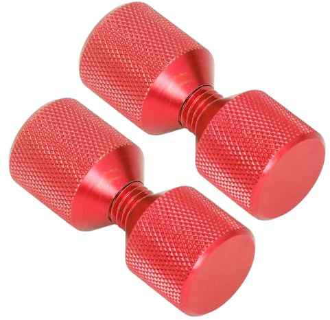 2pcs Red Anodized Aluminum Flange Alignment Pins Set 8in Double Hole Compatible with 0 5 to 14in 150LB Flanges