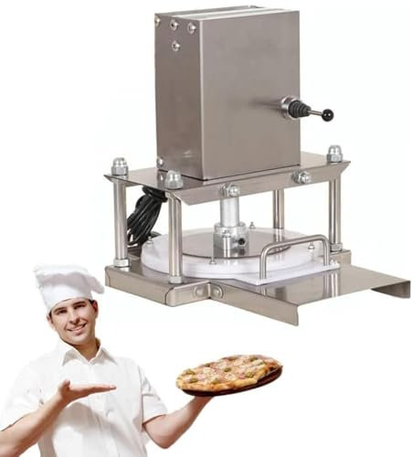 DDZJTPP Presse à Pâte à Pizza électrique Commerciale,Presse à Pâtisserie De 8,66 ''/9,84 '',Machine Fabrication pour Presser des Gâteaux à Pizza,pour Pizza,Tortillas,Pâtisserie,9.84inches