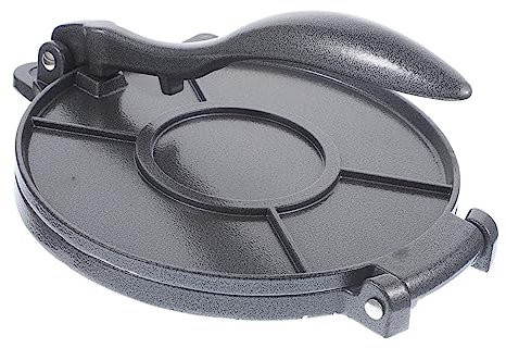 NOLITOY Aluminium Tortilla Presse Handliches Küchengerät Für Frische Hausgemachte Tortillas Teigpresse Vielseitig Für Mehl Maisteig Pizzateig Fladenbrot Effizient Und Praktisch