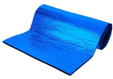 CAFFEN Isolant D'Automobile Tapis insonorisant de Voiture 50x100cm, Coussin d'isolation phonique Auto-adhésif for Toit Isolant Thermique Voiture(Blue)