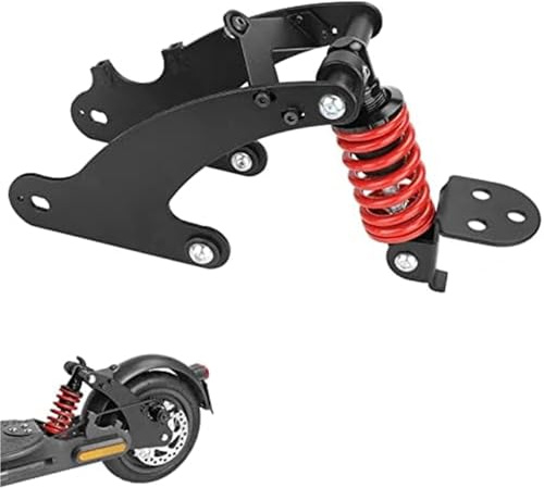 Pizgear Suspension arrière for trottinette électrique Xiaomi Pro/Pro2, amortisseur arrière, fourche, rouge Ressort de suspension avant pour skateboard(Red 80mm for M365+1S)