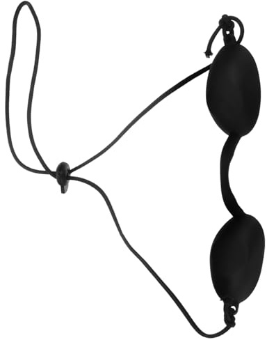 PACKOVE Sicherheits Augenklappe Aus Weichem Silikon Ipl Und Uv Schutzbrille Für Lichttherapie Schwarz Augenschutz Für Kosmetische Behandlungen Und Tattooentfernung