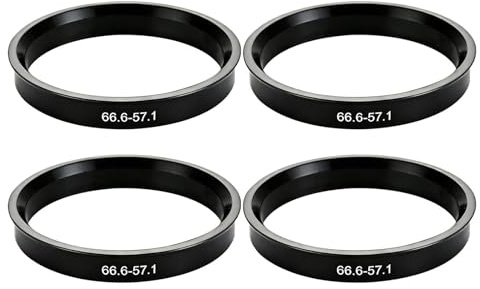 Bague De Centrage Jante, 4 pièces Bague De Centrage 66.6 57.1, pour Sourcing Map, 4 Pièces Bagues De Centrage 66,6 à 57,1, Bagues De Centrage 66,6 à 57,1, pour Volkswagen et pour Mercedes-Benz.