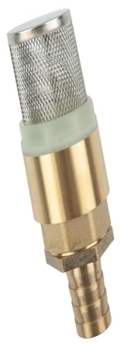 Pour Clapet anti-retour en laiton 1 pouce (25 mm) avec filtre à pied for système d'irrigation de bassin et piscine, raccord de tuyau inclus.