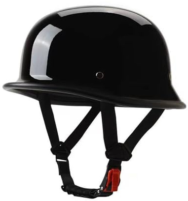 Casco Mezzo Retro Moto Approvato DOTECE Vintage Elmetto Caschi Jet E Demi-Jet Caschi Cromwell Aperto Casco Scooter Caschi Cruiser Per Adulti Uomini Donne Casco Scodella E,L:59-60CM