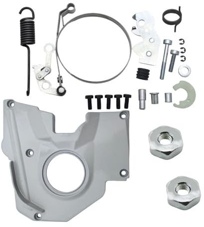 Kit de reparación Tuercas Barra Banda Cubierta Freno Cadena, Compatible con Motosierra 038 AV MS380, Herramienta Repuesto, Pieza 1119 021 1102