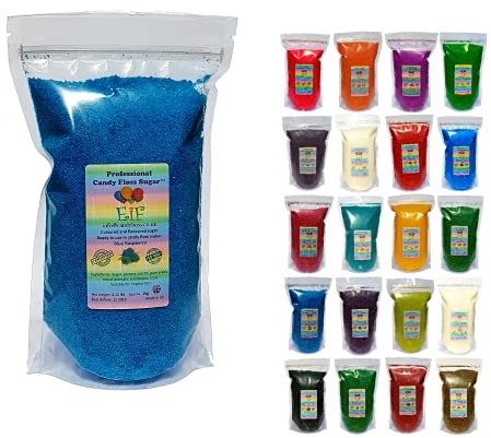 Candy Floss Cotton Sugar CandyBoss Blue Raspberry 1 KG - Ready to Use in Your Machine
