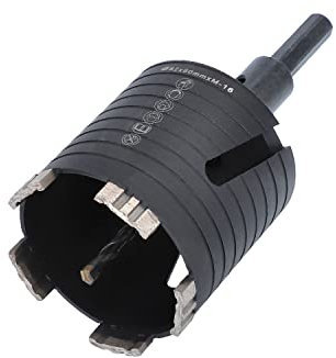 BTEC – Diamant Dosensenker 82 mm mit M16-Aufnahme + 80 mm Nutzlänge – Dosenbohrer für Mauerwerk, Kalksandstein, Ziegel, Poroton, Putz uvm. – Diamant Bohrkrone inkl. Zentrierbohrer + Sechskant Adapter