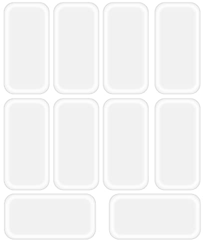 RONRONS 10 Pack Reusable Silicone False Eye Lashes Holder Pad Tray for Eyelashes Extensions (Clear)