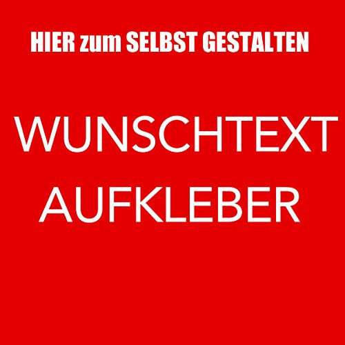 Wunschtext Beschriftung Auto Aufkleber klebende Buchstaben selbst gestalten mit Vorschau - 10cm Länge