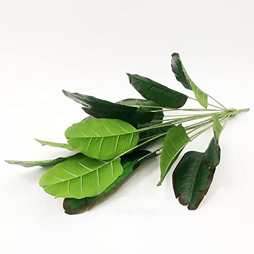 ZAW Pflanzen 100 cm 24Heads Künstliche Bananen Baum Große Tropische Pflanzen Gefälschte Palm Blätter Kunststoff Monstera Blätter Musa Baum for Herbst Dekor Artificial Pflanzen