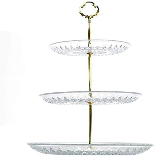 Frutero Fruteros de Cocina Mesa De Postre De Placa De Fruta De Tres Niveles De Estilo Europeo, Soporte De Pastel De Múltiples Capas, Placa De Fruta Seca, Bandeja De Bocadillos De Té, Mesa De Postres,