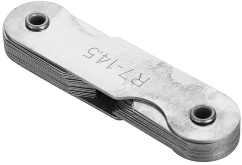 Konkave Edelstahl Radiusrillenlehre präzise Messung Werkzeug mit Messbereichen R0,3–1,5 mm R1–6,5 mm R7–14,5 mm R15–25 mm R25–50 mm R52–100 mm